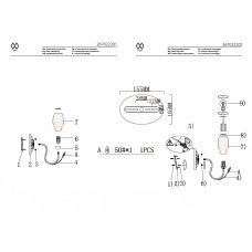267022201 Бра MW-Light Фиеста 267022201 Бра MW-Light Фиеста