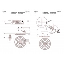 424012001 Мадлен 118W+11W LED 220 V люстра (пульт)