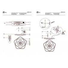 424012101 Мадлен 114W+7W LED 220 V люстра (пульт)