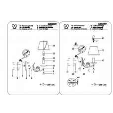 328020901 Бра MW-Light Глория 328020901 Бра MW-Light Глория