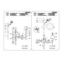 328010808 Глория 8*40W Е14 220 V люстра
