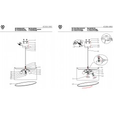 453011003 Дафна 3*60W E27 220 V люстра 453011003 Дафна 3*60W E27 220 V люстра