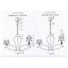444011906 Вирджиния 6*40W E14 220 V люстра