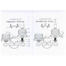 444022102 Вирджиния 2*40W E14 220 V бра 444022102 Вирджиния 2*40W E14 220 V бра