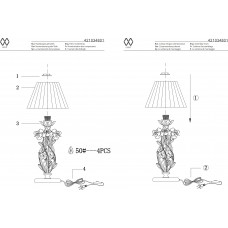 421034801 Настольная лампа MW-Light Букет 421034801 Настольная лампа MW-Light Букет