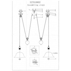 327010802 Ника 2*60W E27 220 V люстра