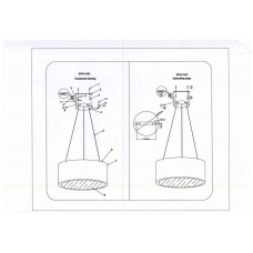 674011401 Ривз 60W LED 220 V люстра