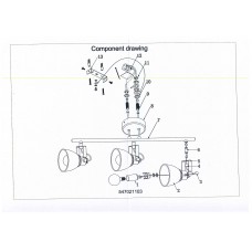 547021103 Ринген 3*40W E14 220 V IP20 спот 547021103 Ринген 3*40W E14 220 V IP20 спот