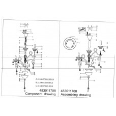 483011708 Элла 8*40W E14 220 V люстра