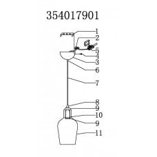 354017901 Лоск 1*40W E14 220 V люстра