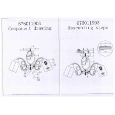 676011903 Нежность 3*60W E14 220 V люстра