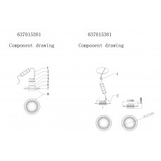 637015301 Встраиваемый светильник De Markt Круз 637015301 Встраиваемый светильник De Markt Круз