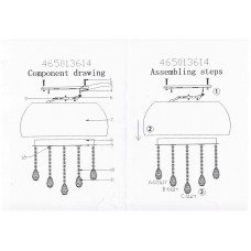 465013614 Жаклин 14*3W LED 220 V люстра (пульт)