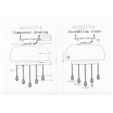 465013714 Жаклин 14*3W LED 220 V люстра (пульт)