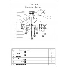 464017006 Бриз 6*60W E14 220 V люстра