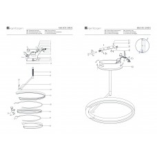 661011801 Платлинг 1*41W LED 220 V люстра