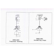 298011801 Виола 1*15W LED E27 220 V люстра