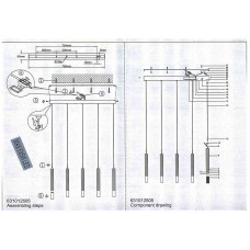 631012505 Ракурс 5*5W LED 220 V люстра