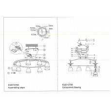632013709 Гэлэкси 9*5W LED 220 V люстра