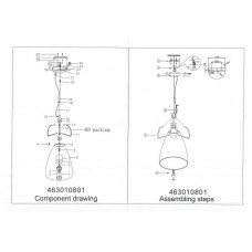 463010801 Клэр 1*60W E27 220 V люстра