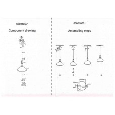636010501 Раунд 1*60W E27 220 V люстра