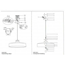 636010901 Раунд 1*60W E27 220 V люстра
