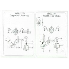 448021101 Бра MW-Light Виталина