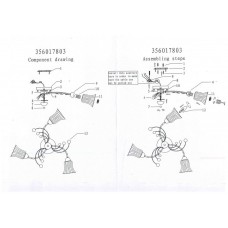 356017803 Нежность 3*60W E14 220 V люстра