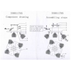 330011705 Альтаир 5*60W E14 220 V LED люстра