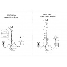 361011008 Каталина 8*40W E14 220V люстра