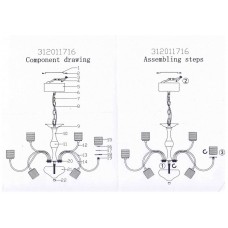 312011716 Люстра MW-Light Толедо
