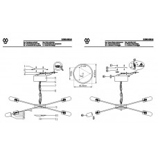 329010918 Вега 18*3W LED 220 V люстра