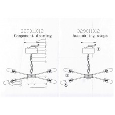329011012 Вега 12*3W LED 220 V люстра