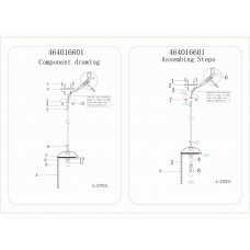 464016601 Бриз 1*60W E14 220 V люстра