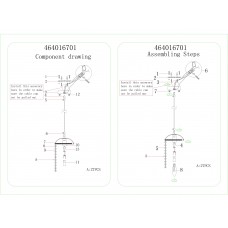 464016701 Бриз 1*60W E14 220 V люстра