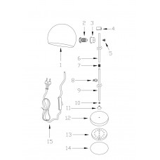 300032301 Техно 1*60W E27 220 V наст.лампа 300032301 Техно 1*60W E27 220 V наст.лампа