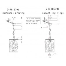 249016701 Замок 1*60W E14 220V люстра