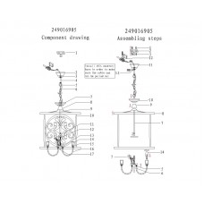 249016905 Замок 5*60W E14 220V люстра