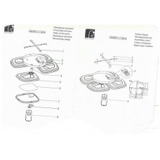 660011504 Норден 108*W LED 220 V люстра ( пульт)