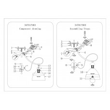 347017903 Фелиция 3*40W E14 220 V люстра