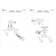 704022802 Этингер 2*4W LED 220 V спот 704022802 Этингер 2*4W LED 220 V спот