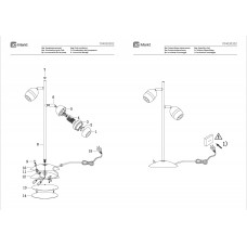 704030202 Этингер 2*4W LED 220 V наст.лампа 704030202 Этингер 2*4W LED 220 V наст.лампа