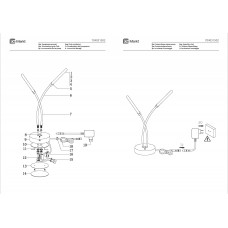 704031502 Этингер 2*3W LED 220 V наст.лампа 704031502 Этингер 2*3W LED 220 V наст.лампа