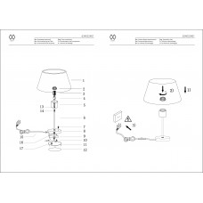 634032401 Сити 1*60W E27 220 V наст.лампа 634032401 Сити 1*60W E27 220 V наст.лампа
