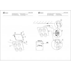 549010704 Пунктум 4*5W LED 220 V люстра IP44