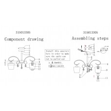 315013305 Блеск 5*40W E27 220 V люстра