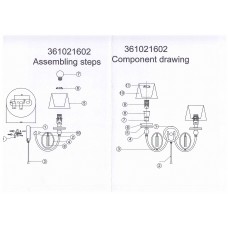 361021602 Каталина 2*40W E14 220V бра