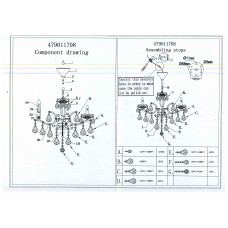 479011708 Даниэль 8*40W E14 220 V люстра