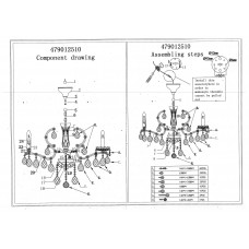 479012510 Даниэль 10*40W E14 220 V люстра