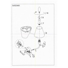 365024401 Улыбка 1*40W Е14 220 V бра